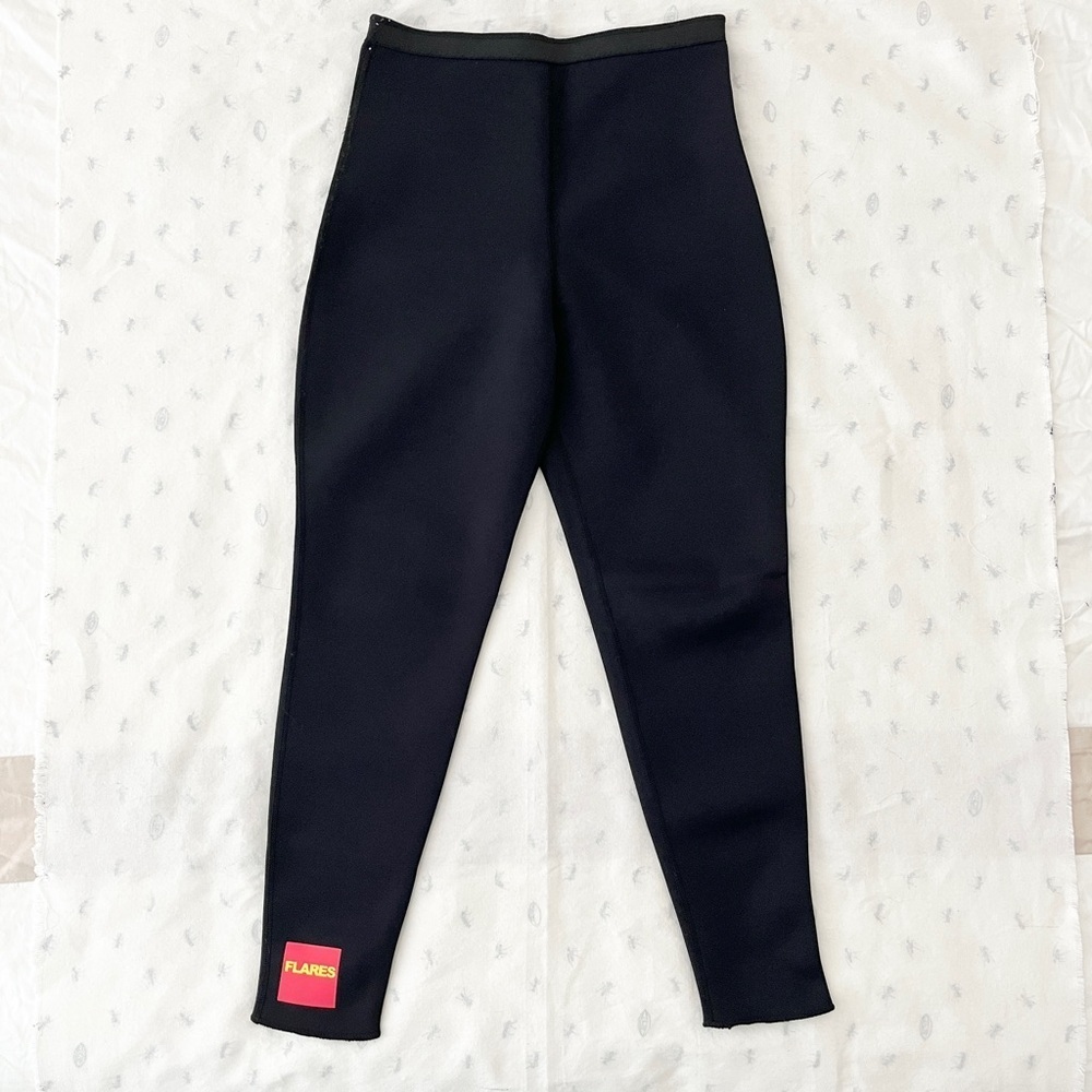 Zaggora Flares Neoprene Sauna Leggings – Slimming Fat-Burning Sweat Pants, Small